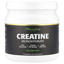 Paradise Herbs, Monohidrat de Creatină, Apple Verde, 522 g