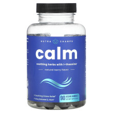 NutraChamps, Calm, Prírodná Fruktová, 90 Vegan Gummies