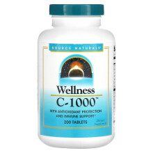 Source Naturals, Välbefinnande, C-1000, 200 Tabletter