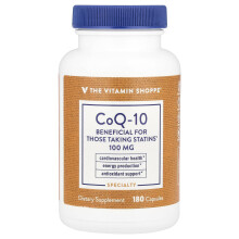 The Vitamin Shoppe, CoQ-10, 100 mg, 180 Kapselit