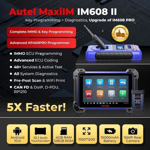 Autel Autel MaxiIM IM608 II - Diagnosetool en sleutelprogrammering met verbeterde XP400 Pro (Nederlands) 1