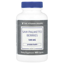 The Vitamin Shoppe, Mands Saw Palmetto Bær, 540 mg, 100 kapsler