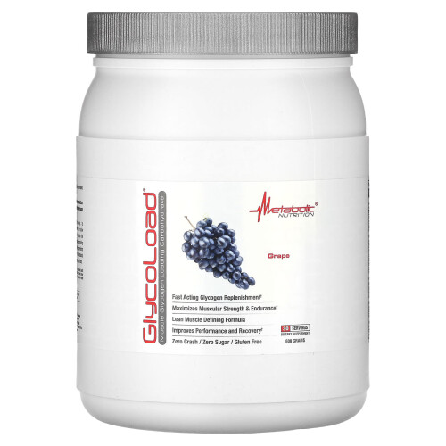 Metabolic Nutrition, GlycoLoad, Druif, 600 g