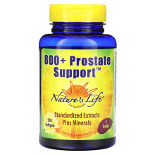 Nature's Life, 800+ Podpora prostaty, 120 Mäkkých kapsul