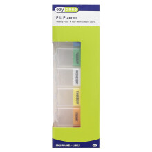 Ezy Dose, Planificador de Pastillas Semanal con Etiquetas 'N Pop, 2XL, 1 Unidad