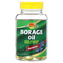 Nature's Life, Vegetarisch Borage Olie, 60 Vegetarische Zachte Capsules