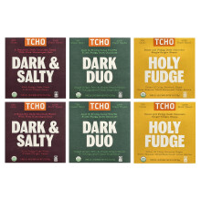 TCHO, Caja de Regalo de Chocolate Oscuro, 18 Bares, 0.83 oz Cada uno