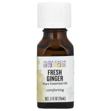 Aura Cacia, Tiszta Alapanyagú Olaj, Friss Ginger, 0,5 fl oz (15 ml)