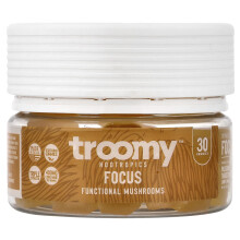 Troomy Nootropics, Fókusz, Funkcionális Gombás Gumi, Passiógyümölcs Tangerin, 30 Gumi