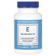 The Vitamin Shoppe, Βιταμίνη E, 268 mg (400 IU), 120 Softgels
