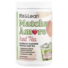 Fit & Lean, Matcha Amore Iced Tea, Peach Tea, 5 oz (141 g)