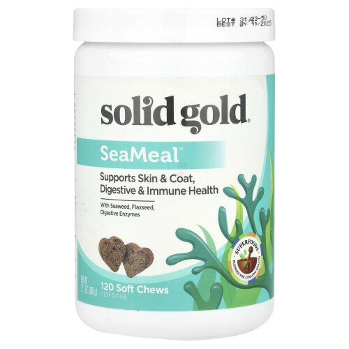 Solid Gold, SeaMeal, Til Hunde, 120 Bløde Kager, 12,7 oz (360 g)