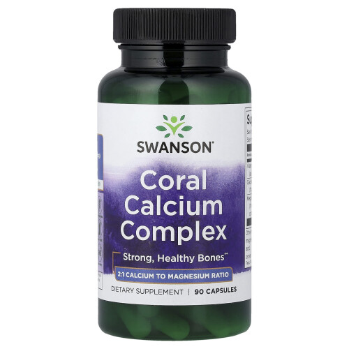 Swanson, Coral Calcium Complex, 90 Kapsules