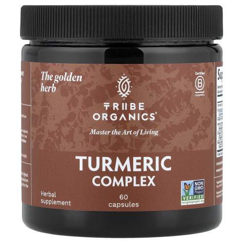 Tribe Organics, Complexul de Turmeric, 60 Capsule