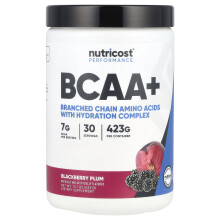 Nutricost, Performance, BCAA+, Fekete ribizli Alma, 15,1 oz (423 g)