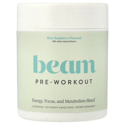 Beam, Pre-antrenament, Raspberry albastru, 6.84 oz (194 g)