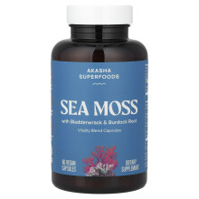 Akasha Superfoods, Havsmossa, 60 Vegan kapslar