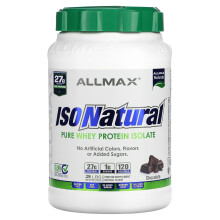 ALLMAX, IsoNatural Ren Wheyproteinisolat, Choklad, 2 lbs (907 g)