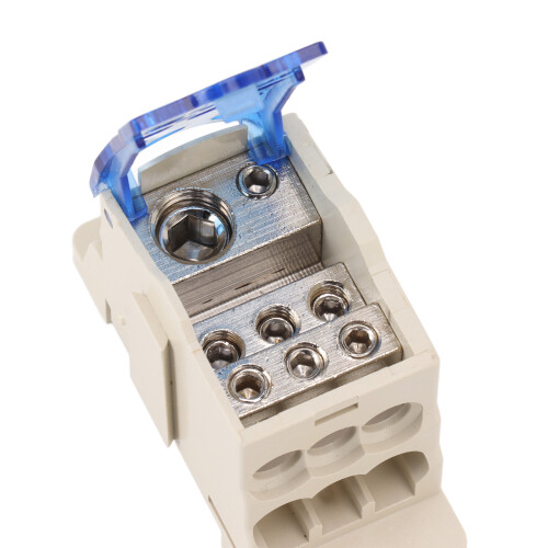 DIN Rail Power Junction Box 1000V 160A Electrical Terminal Connector 1