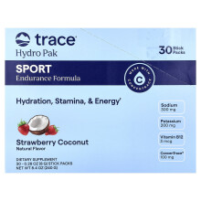 Trace, Hydro Pak Sport, Frușcă și Cocoș, 30 Cutii de Sticla, 0,28 oz (8 g) Fiecare