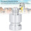 AD-E04 Adaptador para poste prisma 30mm 5/8in-11 RTK Plateado 7