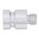 AD-E04 Adaptador para poste prisma 30mm 5/8in-11 RTK Plateado 12