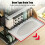 3-Tier White Dish Drainer Rack with Drip Tray 5