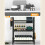 3-Tier White Dish Drainer Rack with Drip Tray 9