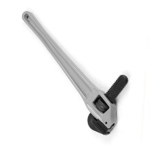 Heavy Duty Aluminum Alloy Pipe Wrench 18in, 85mm Opening & Cr Mo Steel