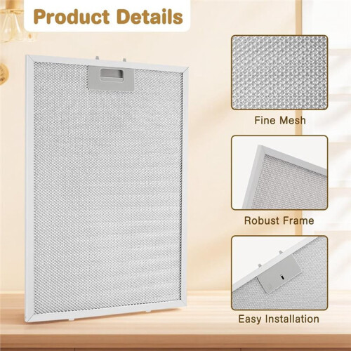 2Pcs BPPFA30 Range Hood Grease Filter Replacement for BORAN Range Hood QP130 QP130BL QP130BLC QP130SS Mesh Filter 1