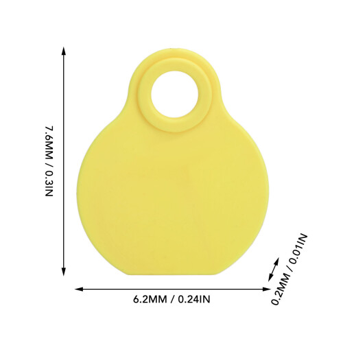 50pcs TPU Livestock Ear Tags Flexibility QR Code ID for Cattle Ranch Management 1