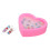 3Sets Spielringe Strass Verstellbar Herz Form Etui 2