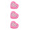 3Sets Spielringe Strass Verstellbar Herz Form Etui 7