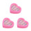 3Sets Spielringe Strass Verstellbar Herz Form Etui 8