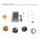 Panel solar IP68 de 26x15x2 cm, cable de 1-5 conectores, camping 8