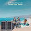 Panel solar IP68 de 26x15x2 cm, cable de 1-5 conectores, camping 10