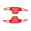 2PCS Car Steering Wheel Shift Paddle for GAC  Shadow Leopard Auto Accessories Rust-Proof Aluminium Alloy (Red) 3