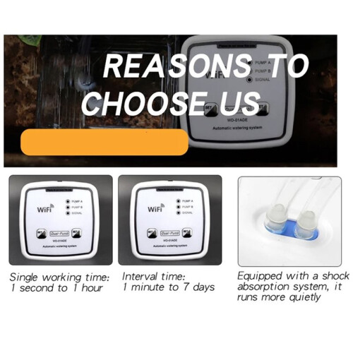 WIFI Intelligent Watering Device Double Pump Timed Automatic Drip Irrigation System Remote APPController ForGarden Plant 1