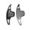 2PCS Car Steering Wheel Shift Paddle for GAC  Shadow Leopard Auto Accessories Rust-Proof Aluminium Alloy (Black) 2