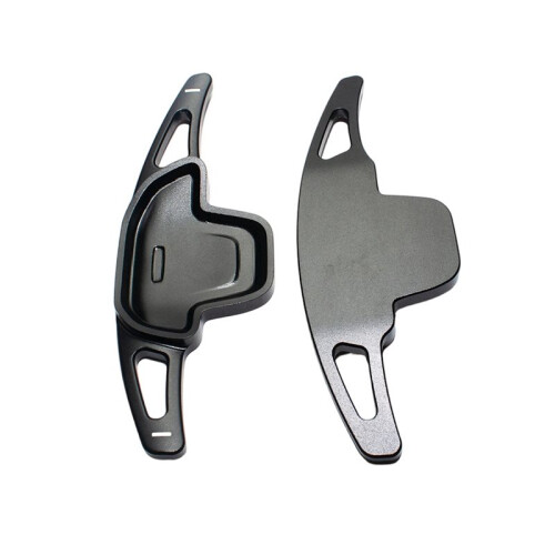 2PCS Car Steering Wheel Shift Paddle for GAC  Shadow Leopard Auto Accessories Rust-Proof Aluminium Alloy (Black) 1