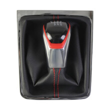 For B6 B7 CC 2005-2013 New Gear Shift Knob 6 Speed MT Lever Change Stick with Gaiter Boot Cover