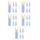 25Pcs Easy-Install Sky-Blue Mop Handle Replacement Plastic Grips 4