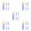 25Pcs Easy-Install Sky-Blue Mop Handle Replacement Plastic Grips 8