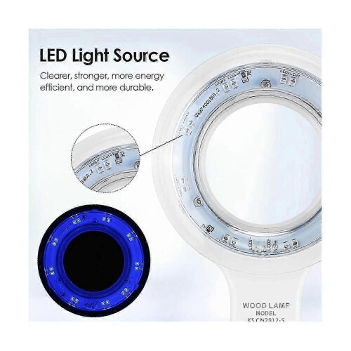 Αναλυτής δέρματος Woods Lamp για μεγεθυντικό UV δέρματος για ομορφιά, δοκιμές προσώπο 1