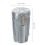 2Pcs Metal Portable Pocket Ashtray Windproof Compact Ash Holder Silver 3