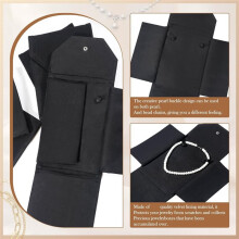 6-Teiliges Schmuck-Aufbewahrungsset für Halsketten, Reise-Organizer für Halsketten, Schmuckbeutel für Damen, Perlen-Schmuckbeutel, Geschenktasche