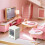 2Pcs Miniature Oven Model Plastic Toy Kitchenware for Dollhouse Decor 4