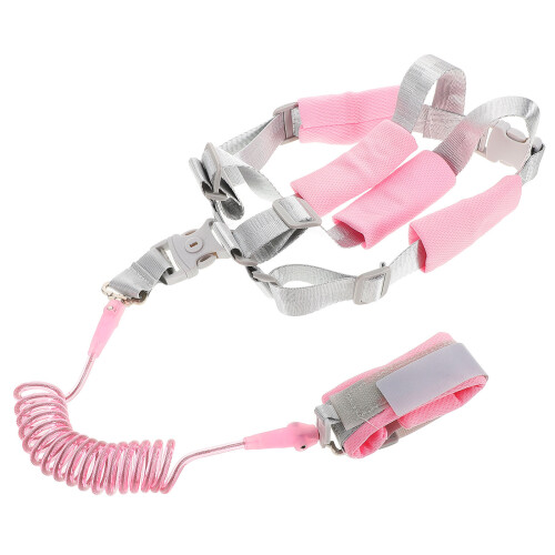 4Stk Sicherheitsleine Pink Mit Robustem Sicherheitsgeschirr 2