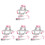 4Stk Sicherheitsleine Pink Mit Robustem Sicherheitsgeschirr 4