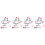 4Stk Sicherheitsleine Pink Mit Robustem Sicherheitsgeschirr 6
